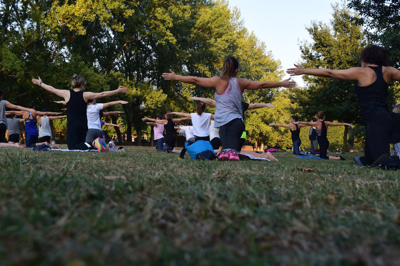 Outdoor yoga